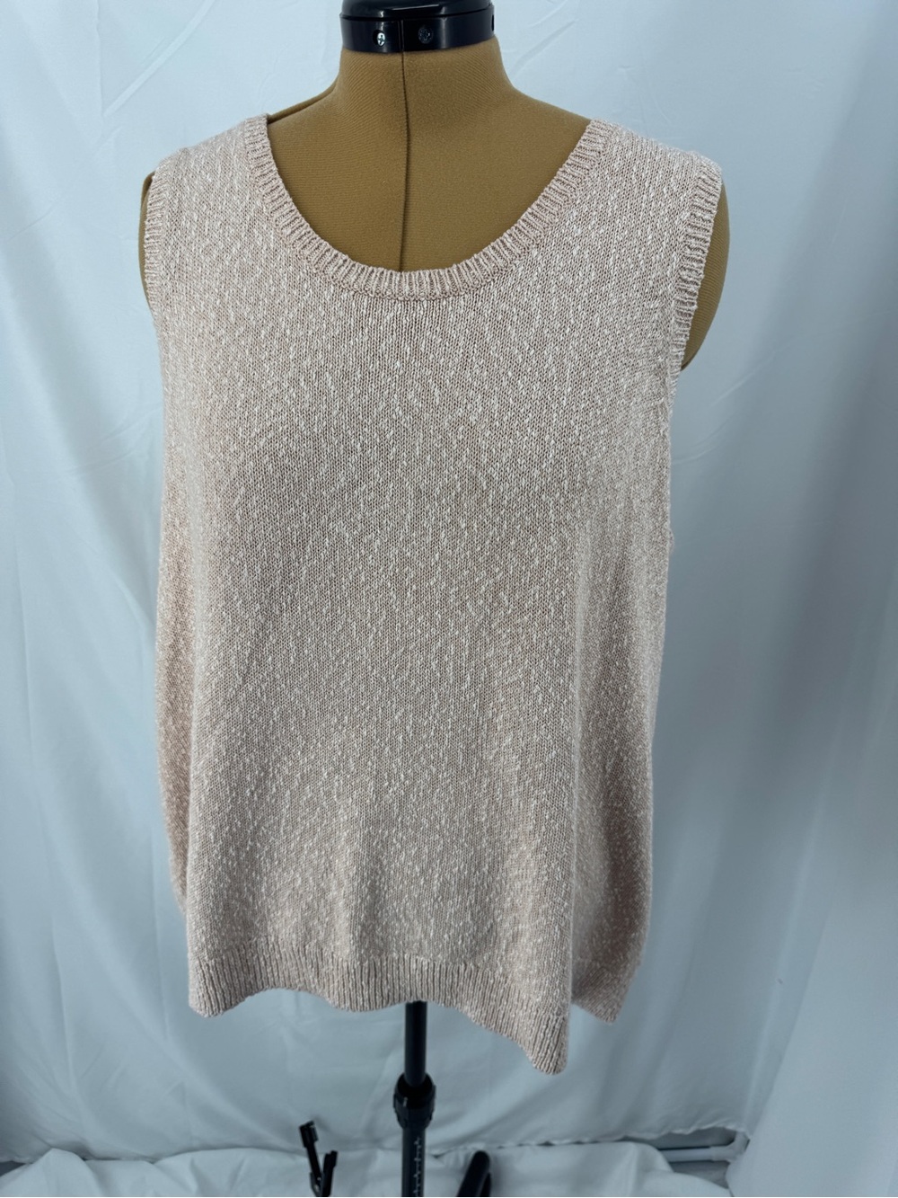 J. Jill Sleeveless Crew Neck Tank in Blush Pink 0245